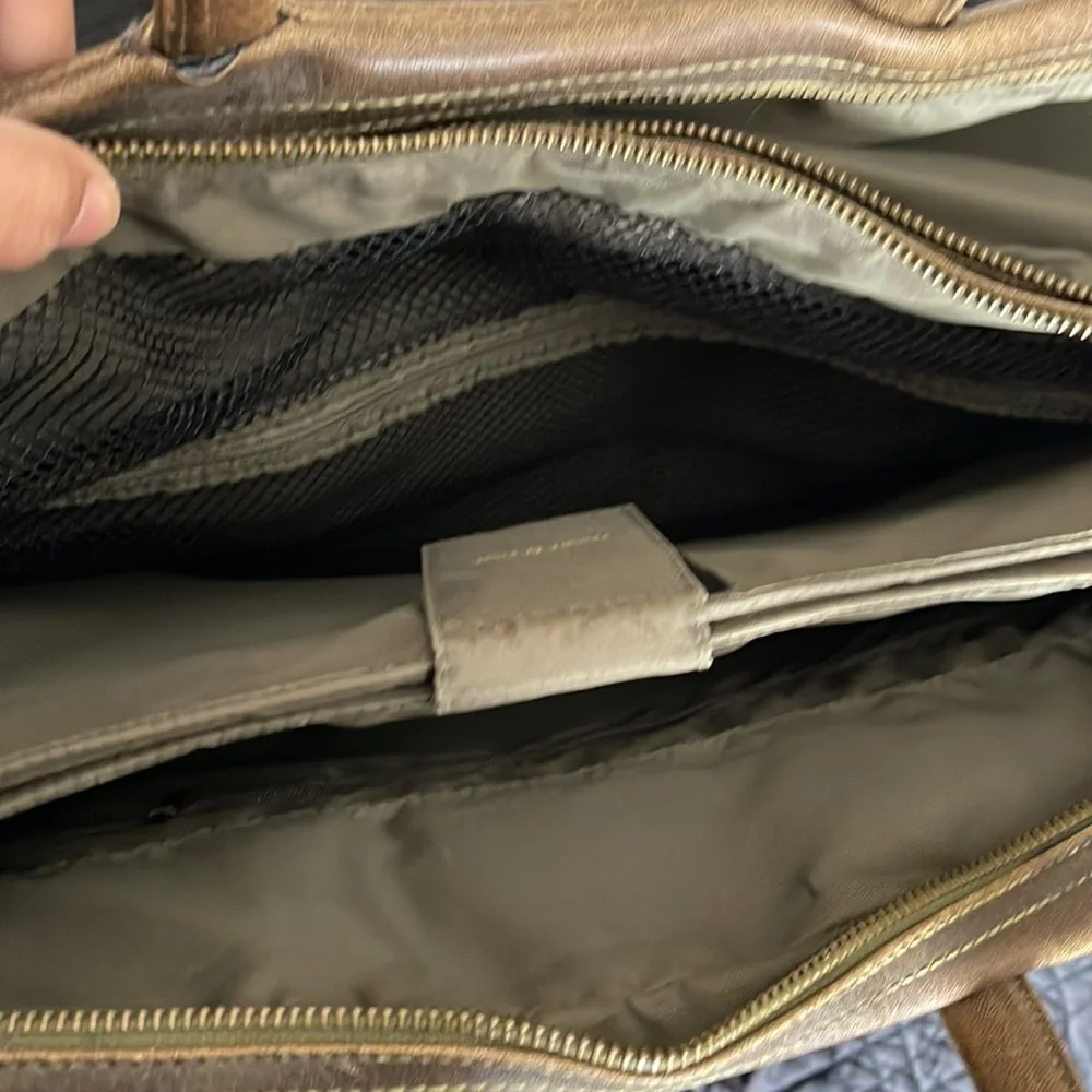 Matt and Nat sustainable & eco friendly vegan deep brown briefcase